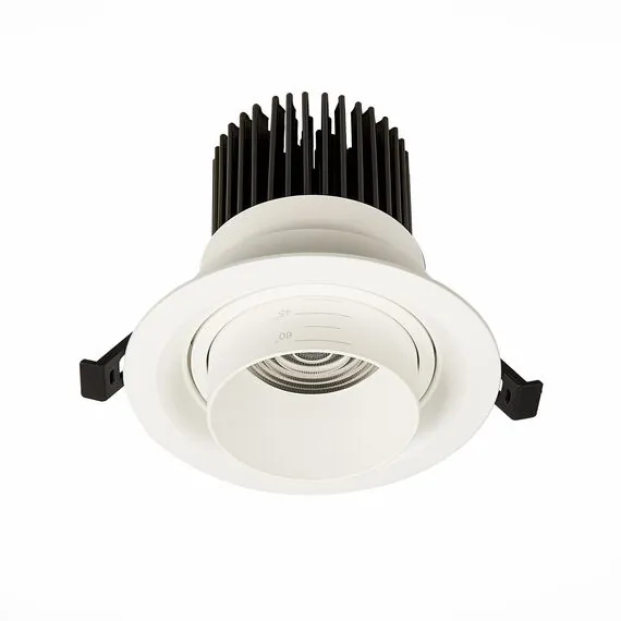 ST LUCE ST701.538.12 Светильник встраиваемый. Zoom Белый LED 1*12W 3000K 960Lm Ra90 15°-60° IP20 D115xH95 170-240V, изображение 2