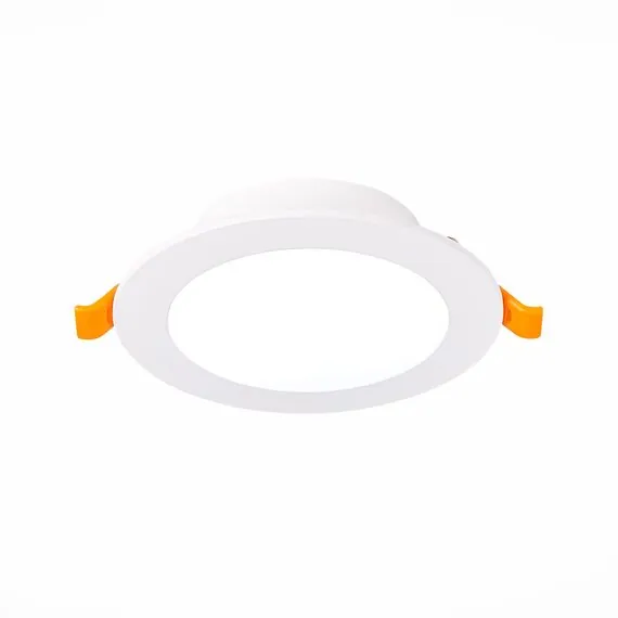 ST LUCE ST210.538.08 Светильник встраиваемый. Белый LED 1*8W 3000K 640Lm Ra80 110° IP20 D120xH30 220-240V