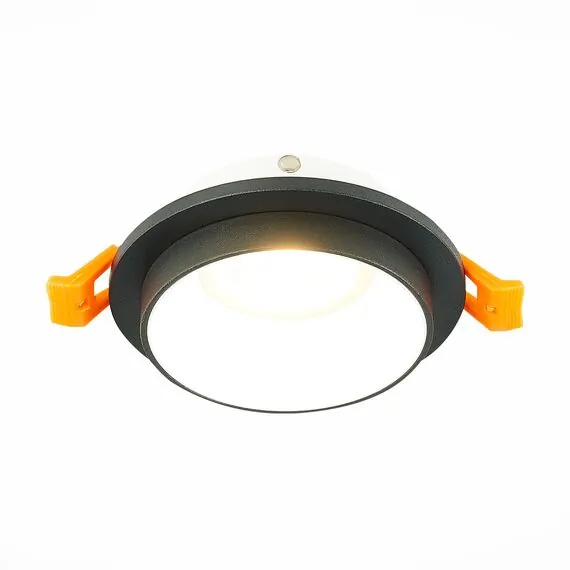 ST LUCE ST206.428.01 Светильник встраиваемый. Черный GU10 1*50W  IP20 D92xH38 220V Без ламп