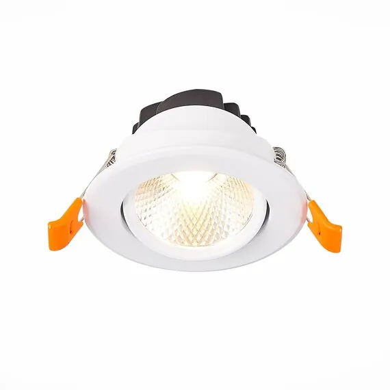 ST LUCE ST211.538.08.36 Светильник встраиваемый. Белый LED 1*8W 3000K 640Lm Ra80 36° IP20 D86xH50 220-240V