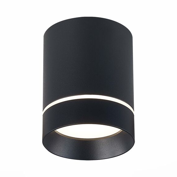 ST LUCE ST115.442.12 Светильник потолочный Черный LED 1*12W 4000K 840Lm Ra>90 120° IP20 D79xH100 170-240V