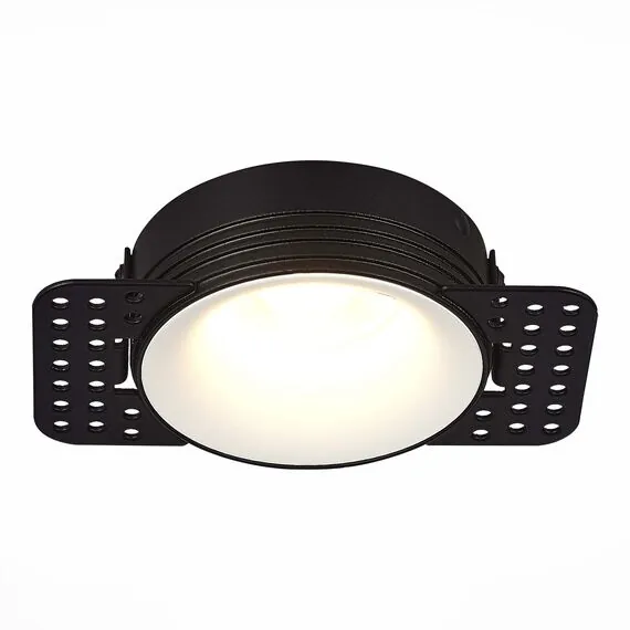 ST LUCE ST218.458.01 Светильник встраиваемый. Черный GU10 1*50W  IP20 D78xH30 165-265V Без ламп