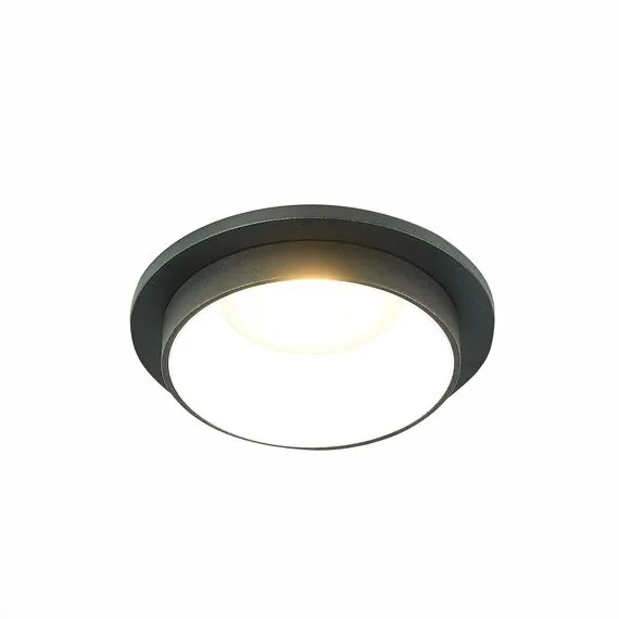 ST LUCE ST206.428.01 Светильник встраиваемый. Черный GU10 1*50W  IP20 D92xH38 220V Без ламп, изображение 2