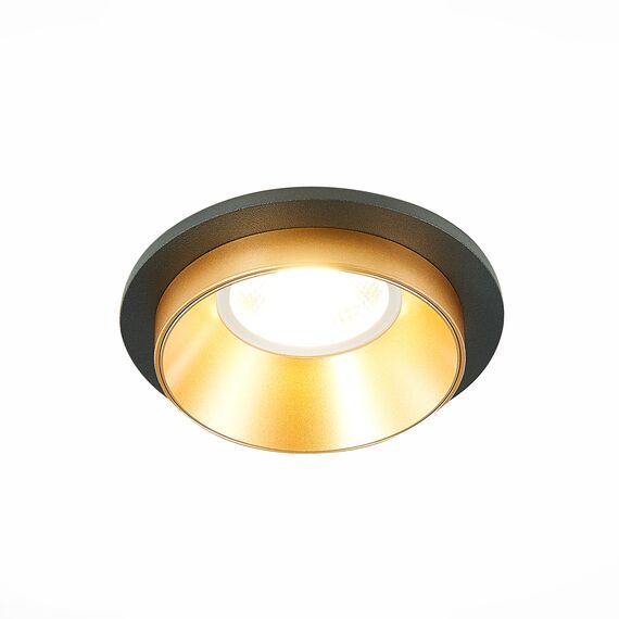 ST LUCE ST206.248.01 Светильник встраиваемый. Черный GU10 1*50W  IP20 D92xH38 220V Без ламп, изображение 2