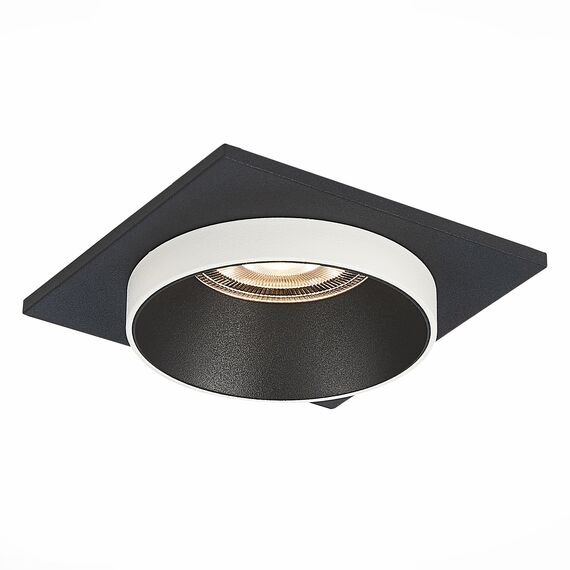 ST LUCE ST206.418.01 Светильник встраиваемый. Черный GU10 1*50W  L92xW92xH38 220V Без ламп, изображение 2