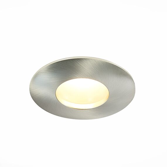 ST LUCE ST213.118.01 Светильник встраиваемый. Никель GU10 1*50W  IP44 D84xH50 220V Без ламп, изображение 2