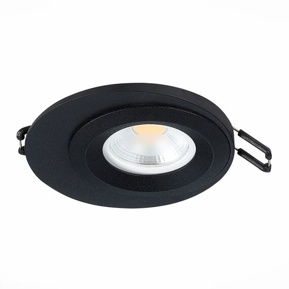ST LUCE ST216.408.01 Светильник встраиваемый. Черный GU10 1*7W IP20 D100xH23 220V Без ламп, изображение 2