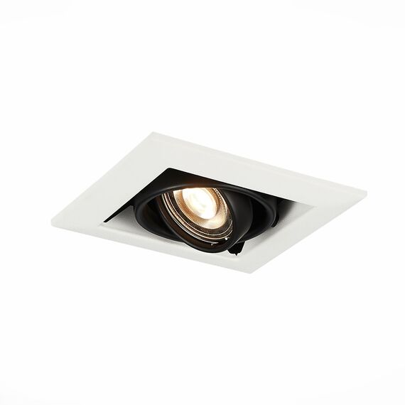 ST LUCE ST250.548.01 Светильник встраиваемый. Черный GU10 1*50W  L126xW126xH70 220V Без ламп, изображение 2