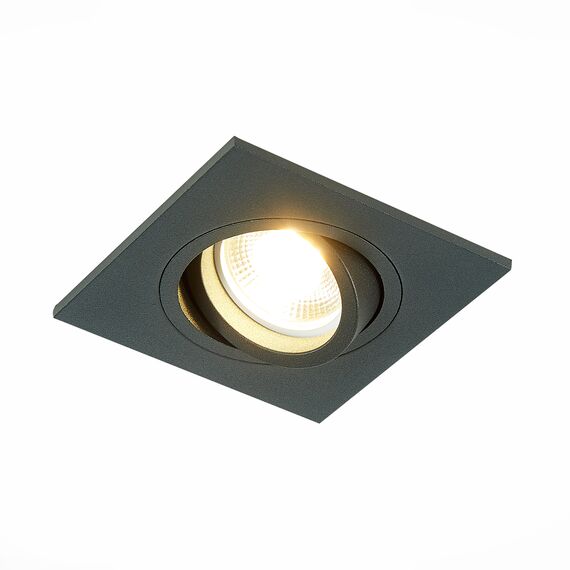 ST LUCE ST251.408.01 Светильник встраиваемый. Черный GU10 1*50W  IP20 L92xW92xH27 220V Без ламп, изображение 2