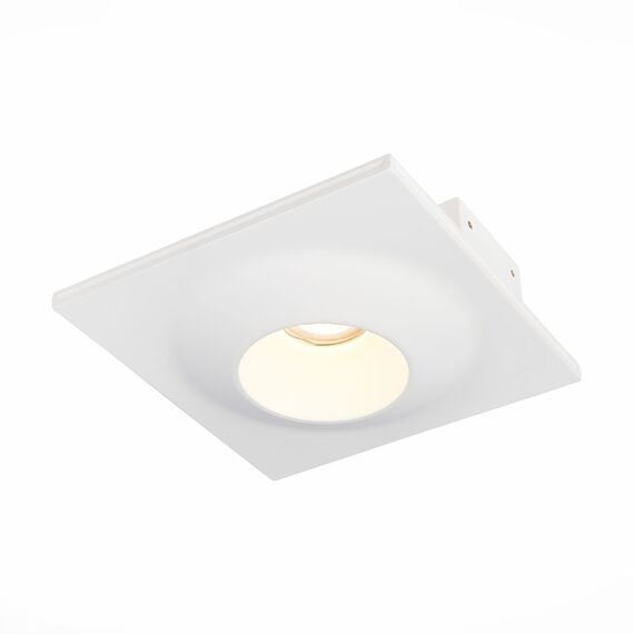 ST LUCE ST253.508.01 Светильник встраиваемый. из гипса Белый GU10 1*50W  IP20 L220xW220xH58 180-240V Без ламп, изображение 3
