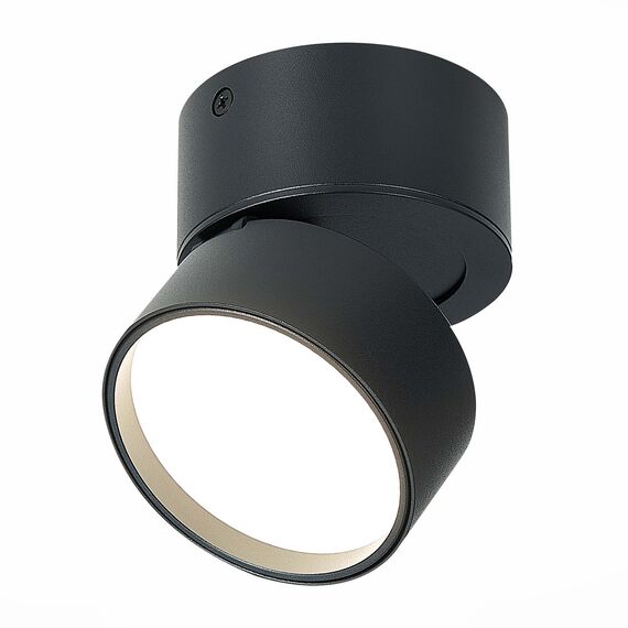 ST LUCE ST651.442.09 Светильник потолочный поворотный Черный LED 1*9W 4000K 720Lm Ra>90 120° IP20 D85xH87 17