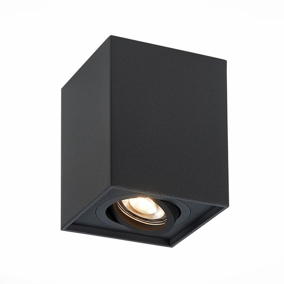 ST LUCE ST109.407.01 Светильник потолочный Черный GU10 1*50W  L100xW100xH123 220V Без ламп