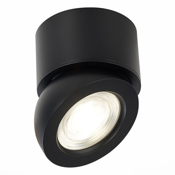 ST LUCE ST654.442.10 Светильник потолочный Черный LED 1*10W 4000K 850Lm Ra>90 38° IP20 D95xH96 180-240V
