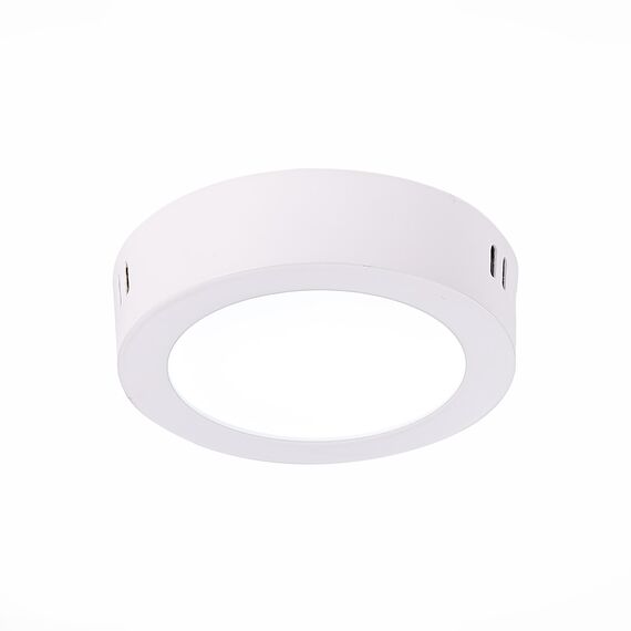 ST LUCE ST112.542.06 Светильник настенно-потолочный Белый LED 1*6W 4000K 370Lm Ra80 120° IP20 D110xH28 90-26