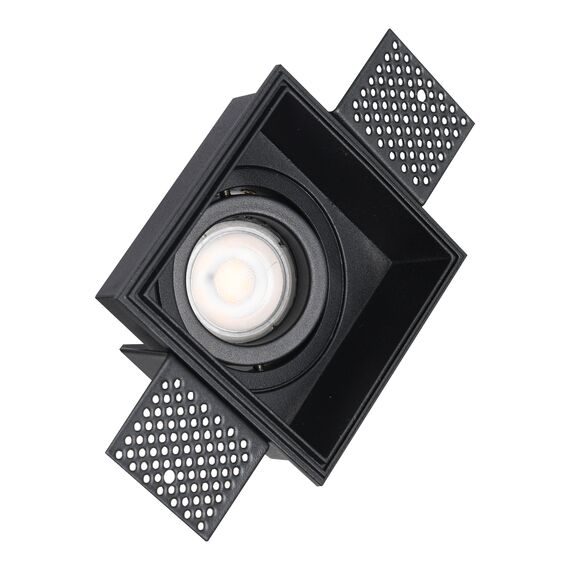 ST LUCE ST262.418.01 Светильник встраиваемый. Черный GU10 1*50W IP20 L91,5xW91,5xH5,2 220V Без ламп