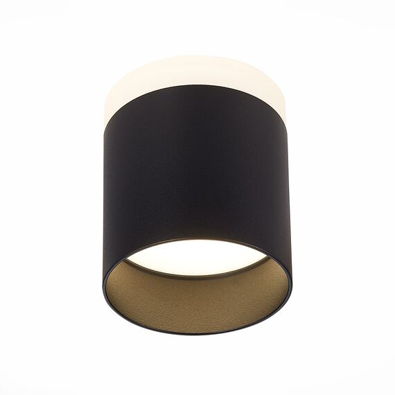 ST LUCE ST102.442.12 Светильник потолочный Черный LED 1*12W 4000K 936Lm Ra>80 120° IP20 D100xH90 170-240V