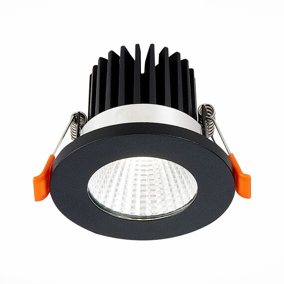 ST LUCE ST704.448.10 Светильник встраиваемый. Черный LED 1*10W 4000K 900Lm Ra>90 38° IP20 D80xH60 170-240V, изображение 2