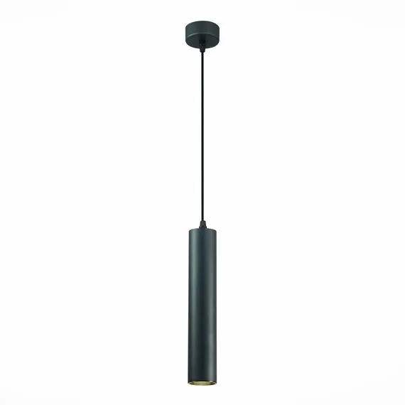 ST LUCE ST151.403.01 Светильник подвесной Черный GU10 1*50W  IP20 D54xH290 220V Без ламп