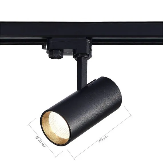 ST LUCE ST661.436.20 Светильник трековый Черный LED 1*20W 3000K 1 600Lm Ra>90 38° IP20 L150xW70xH202 165-265V, изображение 6