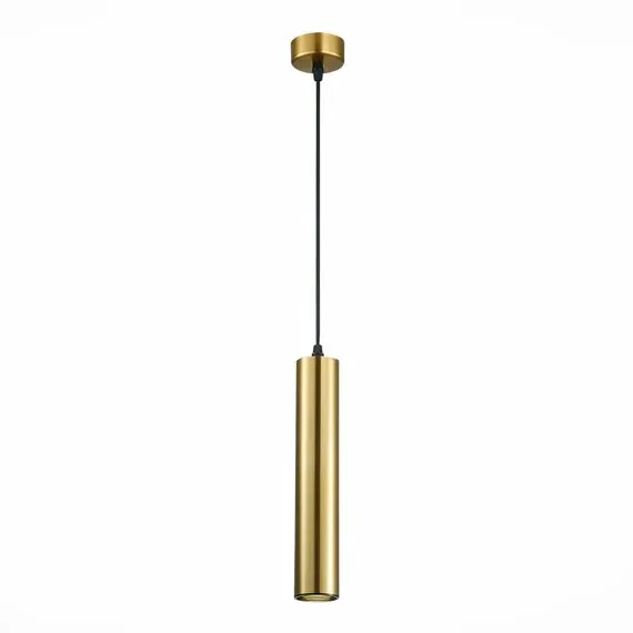 ST LUCE ST151.303.01 Светильник подвесной Золотистый GU10 1*50W  IP20 D54xH290 220V Без ламп