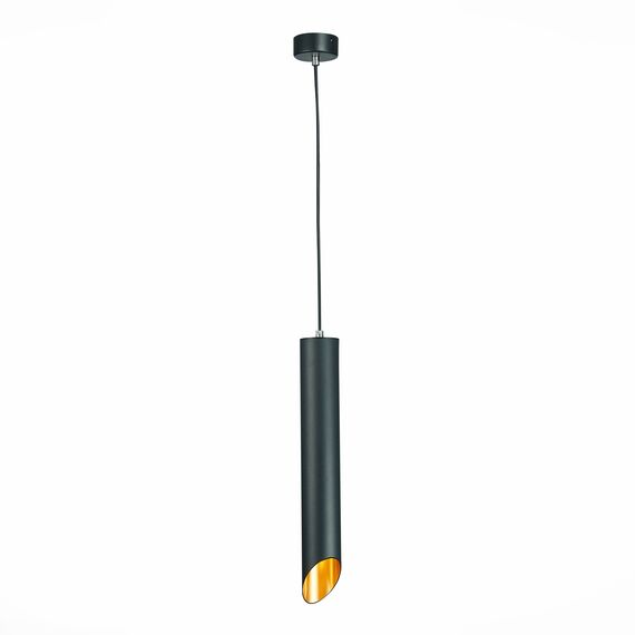 ST LUCE ST152.413.01 Светильник подвесной Черный GU10 1*50W  IP20 D60xH400 220V Без ламп, изображение 2