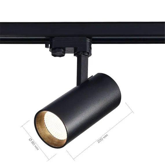 ST LUCE ST661.436.30 Светильник трековый Черный LED 1*30W 3000K 2 400Lm Ra>90 38° IP20 L170xW80xH245 165-265V, изображение 6
