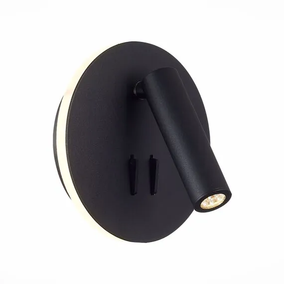 ST LUCE SL1586.413.01 Светильник настенный Черный LED 1*8W 3000K 624Lm Ra>80 24° IP20 L-xW155xH155 170-240V