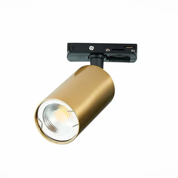 ST LUCE ST300.206.01 Светильник трековый Золотистый GU10 1*50W  IP20 L100xW54xH142 220V Без ламп, изображение 3