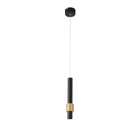 ST LUCE SL1591.403.01 Светильник подвесной ST-Luce Черный, Анодированный золотой/Черный LED 1*6W 3000K, изображение 2