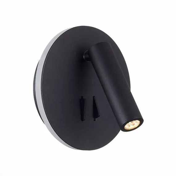 ST LUCE SL1586.413.01 Светильник настенный Черный LED 1*8W 3000K 624Lm Ra>80 24° IP20 L-xW155xH155 170-240V, изображение 2