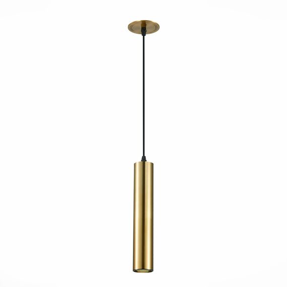 ST LUCE ST151.308.01 встраиваемый подвесной светильник Золотистый GU10 1*50W  IP20 D54xH290 220V Без ламп, изображение 3