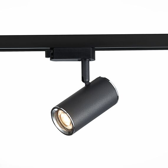 ST LUCE ST301.406.01 Светильник трековый Черный GU10 1*50W  IP20 L104xW54xH111 220V Без ламп, изображение 2