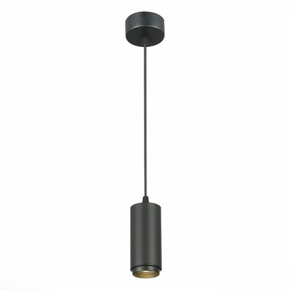 ST LUCE ST600.443.10 Светильник подвесной Zoom Черный LED 1*10W 4000K 1 000Lm Ra>80 15-60° IP20 D59xH130 170