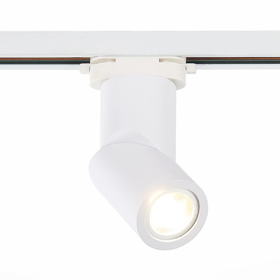 ST LUCE ST650.506.01 Светильник трековый Белый GU10 1*50W IP20 D60xH175 180-240V Без ламп