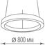 Donolux DL800S72NW Black Подвесной светодиодный светильник 72Вт 4000К, изображение 2