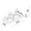 Donolux DL18615/02WW-SQ Silver Grey/Black Встраиваемый светильник под сменную лампу, изображение 5