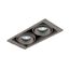 Donolux DL18615/02WW-SQ Silver Grey/Black Встраиваемый светильник под сменную лампу