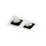 Donolux DL18614/02WW-SQ White/Black Поворотный встраиваемый светильник под сменную лампу, изображение 2