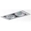 Donolux DL18615/02WW-SQ Silver Grey/Black Встраиваемый светильник под сменную лампу, изображение 4