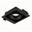 Donolux DL18615/01WW-SQ Shiny black/Black Встраиваемый светильник под сменную лампу, изображение 4