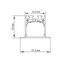 Donolux DN18502RAL9005 Врезной алюминиевый профиль,  47,2х35х2000. Цвет: Черный матовый, RAL9005,Серия:DN8ALE, изображение 2
