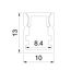 Donolux DN18510RAL9005 Накладной алюминиевый профиль,  10х13х2000. Цвет: Черный матовый, RAL9005,Серия:DN8ALE, изображение 2