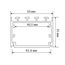 Donolux DN18511RAL9005 Накладной алюминиевый профиль, 50х35х2000. Цвет: Чёрный матовый, RAL9005,Серия:DN8ALE, изображение 2
