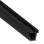 Donolux DN18521H3RAL9005 Встраиваемый алюминиевый профиль 3в1 под натяжной потолок, 75х82,5х3000. Цвет:Черный,Серия:DN8ALE
