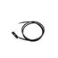 Donolux Power connector DLSM B Адаптер с подводом питания для шинопровода, Slim Line Mini, L39*W4,8*H10,5 мм, длина провода 1000 мм, черный, изображение 3