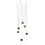 Donolux DL18445WW8W1SBBr Светильник подвесной для CIRCLE System, Apple, 8,5Вт, 3000К, черный+анодированная латунь, провод черный, изображение 4