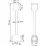 Donolux Connector 180 H95 BBr DL20224 Donolux Magnet Modular System «CODE 1.2», токопроводящий прямой соединитель на стойке для оснований,, изображение 4