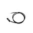 Donolux Power connector DLSM B Адаптер с подводом питания для шинопровода, Slim Line Mini, L39*W4,8*H10,5 мм, длина провода 1000 мм, черный