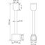 Donolux Connector 180 H95 B DL20224 Donolux Magnet Modular System «CODE 1.2», токопроводящий прямой соединитель на стойке для основ, изображение 4