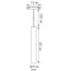 Donolux DL20296WW10WS Светодиодный светильник Charm для SPACE Track system 10Вт, D40xH1500 мм, 708Лм, 36°, 3000К, диммируемый 0-10В, Ra >90, белый, изображение 3